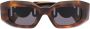 Versace Eyewear Zonnebril met ovaal montuur Bruin - Thumbnail 1