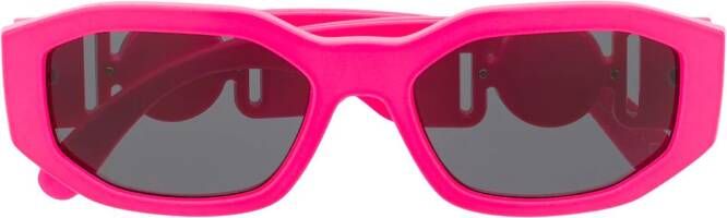 Versace Eyewear Zonnebril met ovaal montuur Roze