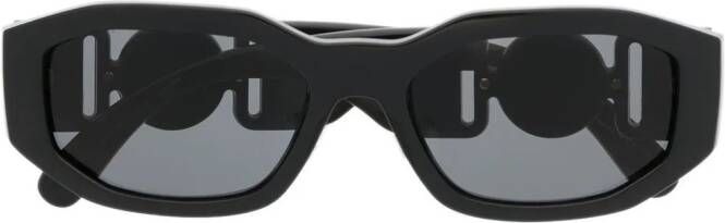 Versace Eyewear Zonnebril met ovaal montuur Zwart