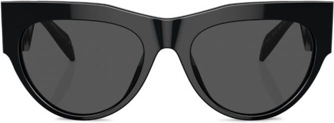 Versace Eyewear Zonnebril met oversized montuur Zwart