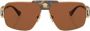 Versace Eyewear Zonnebril met piloten montuur Goud - Thumbnail 1