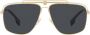 Versace Eyewear Zonnebril met piloten montuur Grijs - Thumbnail 1