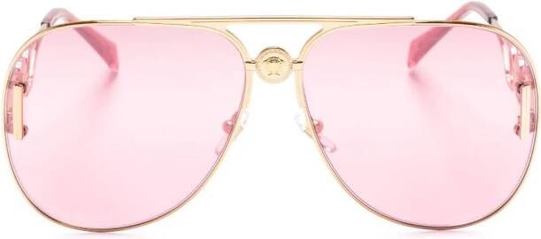 Versace Eyewear Zonnebril met piloten montuur Roze