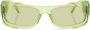 Versace Eyewear Zonnebril met rechthoekig montuur Groen - Thumbnail 1