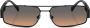 Versace Eyewear Zonnebril met rechthoekig montuur Zwart - Thumbnail 1