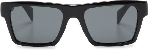 Versace Eyewear Zonnebril met rechthoekig montuur Zwart