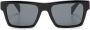 Versace Eyewear Zonnebril met rechthoekig montuur Zwart - Thumbnail 1
