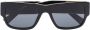 Versace Eyewear Zonnebril met rechthoekig montuur Zwart - Thumbnail 1