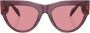 Versace Eyewear Zonnebril met rond montuur Paars - Thumbnail 1