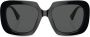 Versace Eyewear Zonnebril met rond montuur Zwart - Thumbnail 1