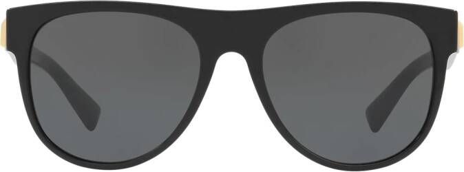 Versace Eyewear Zonnebril met rond montuur Zwart