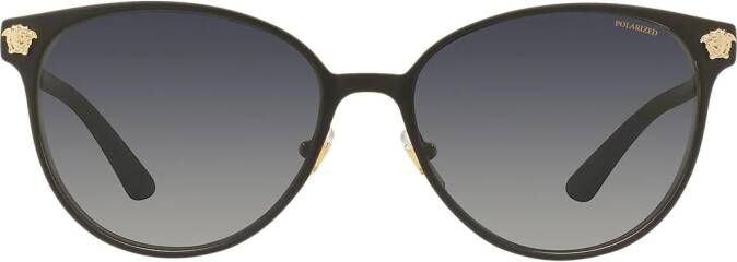 Versace Eyewear Zonnebril met rond montuur Zwart