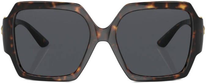 Versace Eyewear Zonnebril met schildpadschild design Groen