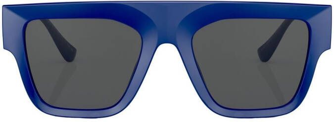 Versace Eyewear Zonnebril met vierkant montuur Blauw