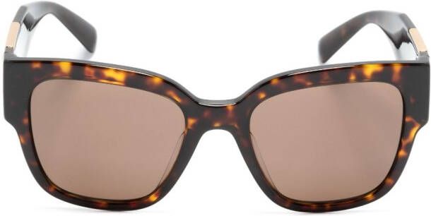 Versace Eyewear Zonnebril met vierkant montuur Bruin
