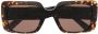 Versace Eyewear Zonnebril met vierkant montuur Bruin - Thumbnail 1