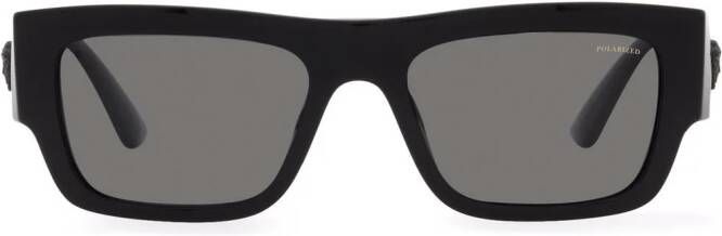 Versace Eyewear Zonnebril met vierkant montuur Zwart