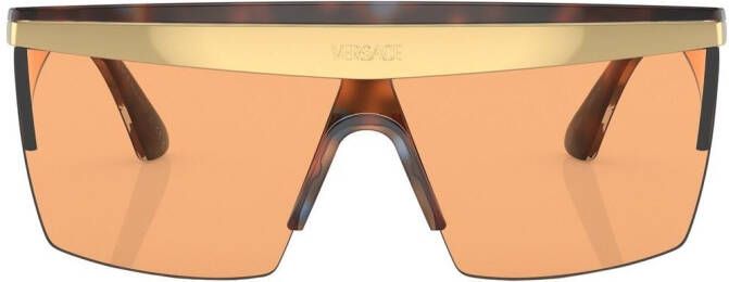 Versace Eyewear Zonnebril met vierkant montuur Oranje