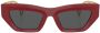 Versace Eyewear Zonnebril met vierkant montuur Rood - Thumbnail 1