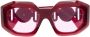 Versace Eyewear Zonnebril met vierkant montuur Rood - Thumbnail 1