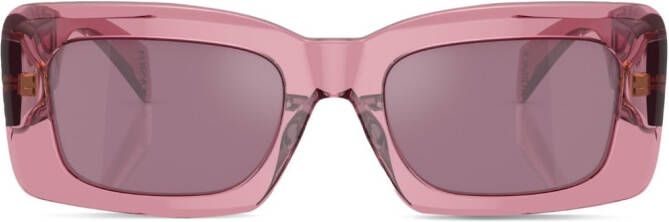 Versace Eyewear Zonnebril met vierkant montuur Roze