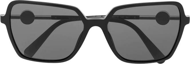 Versace Eyewear Zonnebril met vierkant montuur Zwart