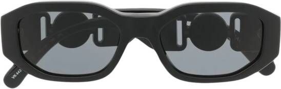 Versace Eyewear Zonnebril met vierkant montuur Zwart