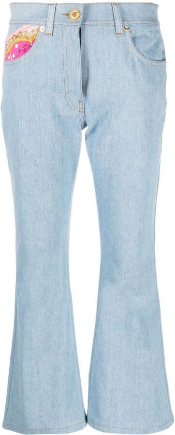 Versace Flared jeans Blauw