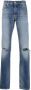 Versace Gerafelde jeans Blauw - Thumbnail 1