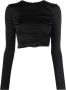 Versace Gesmockte top Zwart - Thumbnail 1