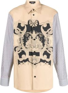 Versace Gestreept overhemd Beige