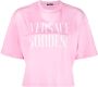 Versace T-shirt met print Roze - Thumbnail 1