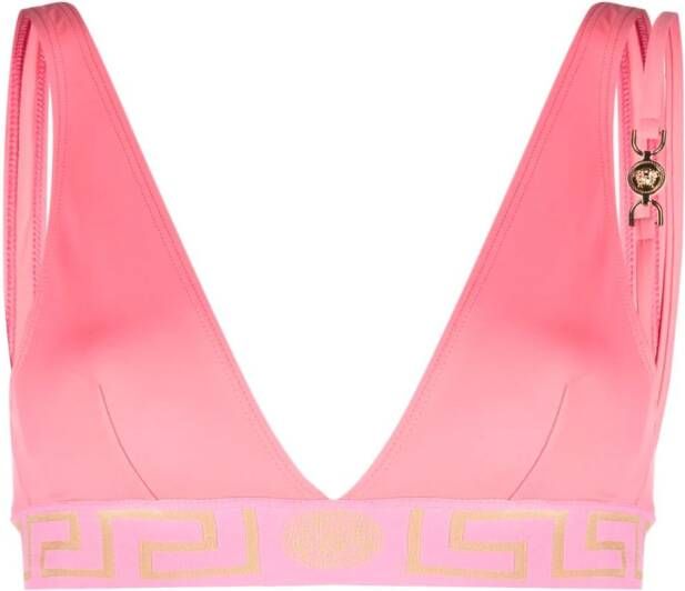Versace Greca bikinitop Roze