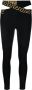 Versace Greca Legging met gekruiste tailleband Zwart - Thumbnail 1