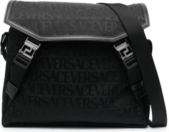 Versace Tas met logoprint Zwart