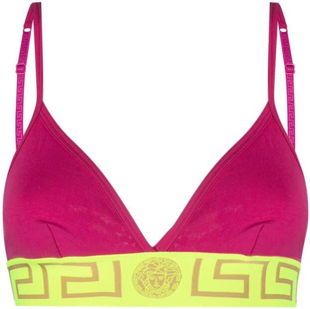 Versace Bh met Greca print Roze