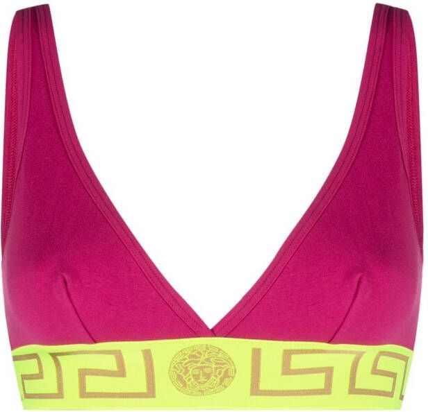 Versace Bh met Greca print Roze