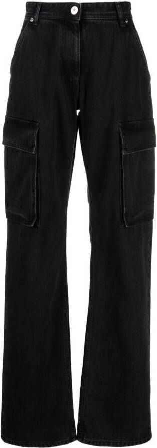 Versace High waist broek Zwart