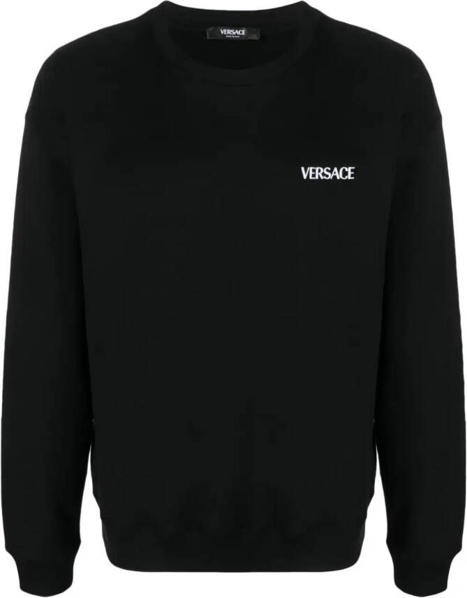 Versace Hills katoenen sweater Zwart