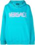 Versace Hoodie met logoprint Blauw - Thumbnail 1