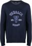 Versace Intarsia trui Blauw - Thumbnail 1