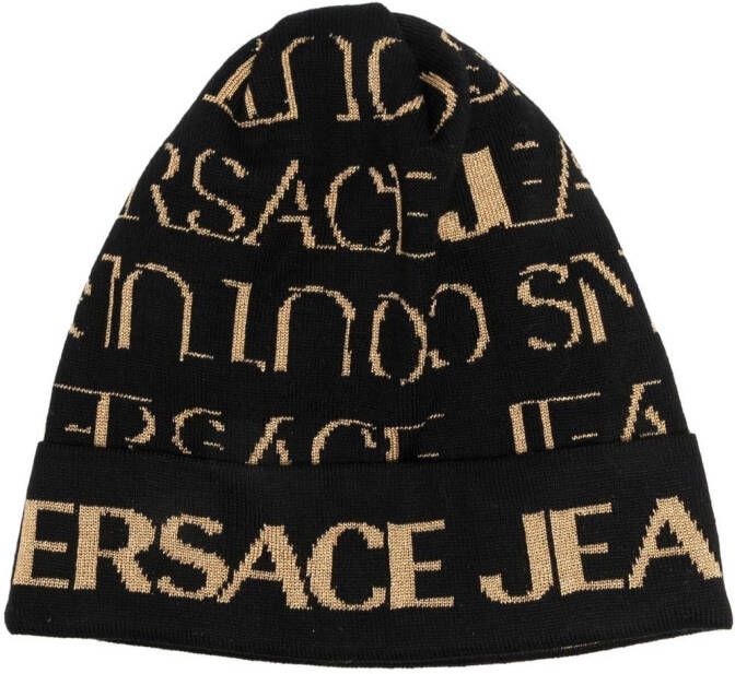Versace Jeans Couture Muts met logoprint Zwart