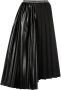 Versace Jeans Couture Asymmetrische plooirok Zwart - Thumbnail 1