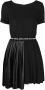 Versace Jeans Couture Asymmetrische T-shirtjurk Zwart - Thumbnail 1