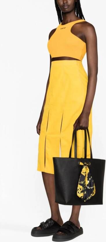 Versace Jeans Couture Shopper met barokprint Zwart