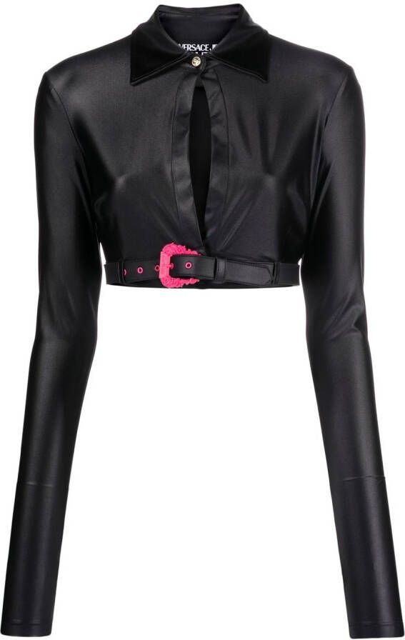 Versace Jeans Couture Cropped blouse Zwart