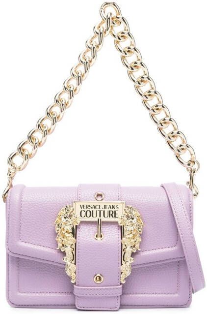 Versace Jeans Couture Schoudertas met gesp Paars