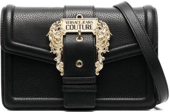 Versace Jeans Couture Schoudertas met barokgesp Zwart