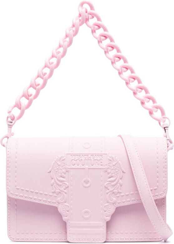Versace Jeans Couture Schoudertas met barokdetail Roze