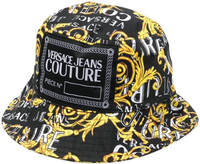 Versace Jeans Couture Vissershoed met barokprint Zwart